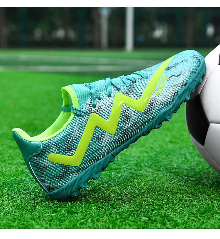Mens Football Shoes Anti Slip Wear-resistant Grass Contest Training Youth Football Boots Light Five-a-side Soccer Shoes for Man