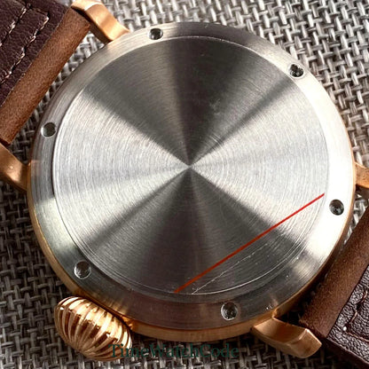 Relógio automático de mergulho para homem Tandorio 47 mm NH35 CUSN8, caixa em bronze maciço ou aço 316L, 10 ATM, cristal de safira, mostrador preto