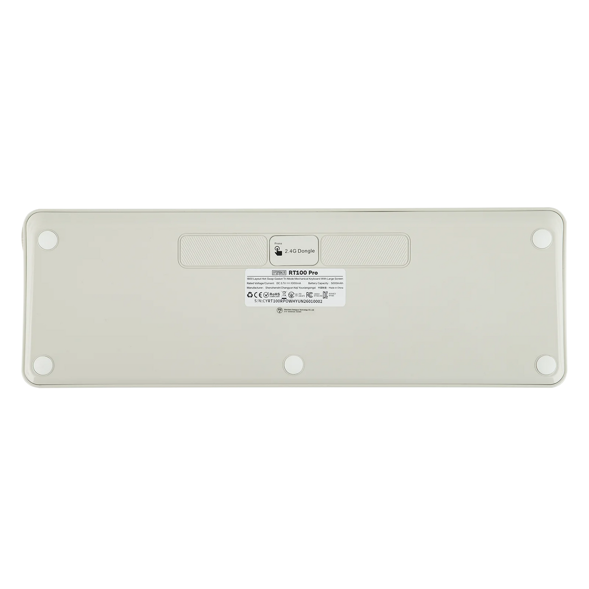 EPOMAKER RT100 PRO 100% ANSI US Layout Gasket Wired/Bluetooth/2.4Ghz Wireless Mechanical Keyboard 1.54” Screen & Volume Knob