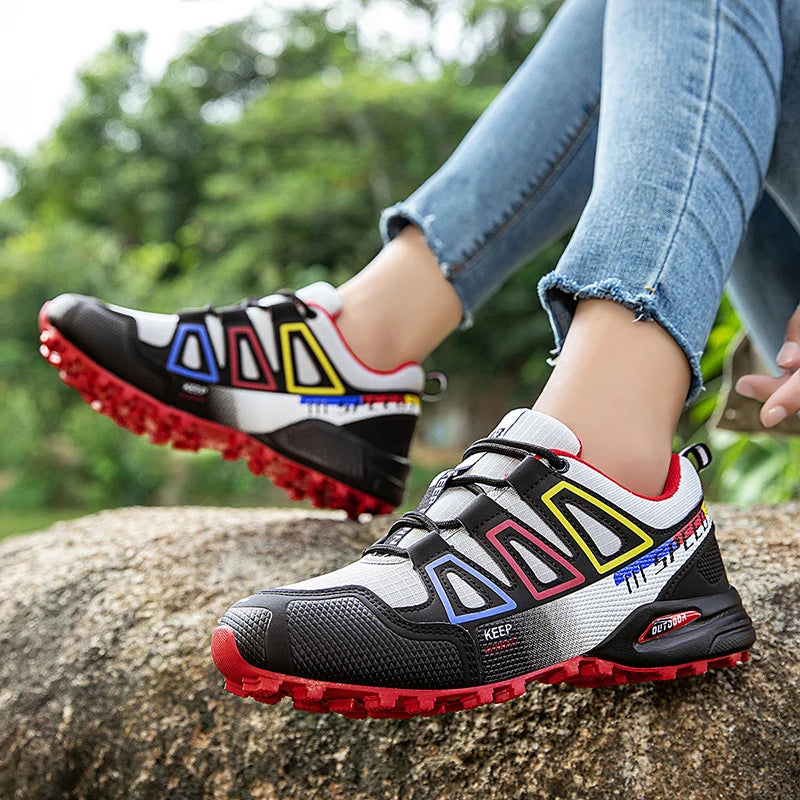 Men Waterproof Hiking Shoes Wear-Resistant Outdoor Shoes Leather Hiking Hunting Tactical Sports Shoes Men