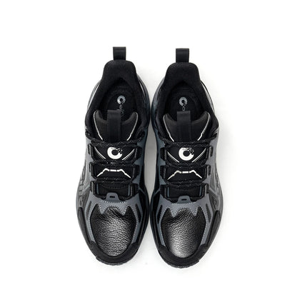 ONEMIX Men Trail Running Shoes Wearable Anti-Slip Leather Sneakers Support Stable Off Road Sports Shoes Outdoor Walking Sneakers