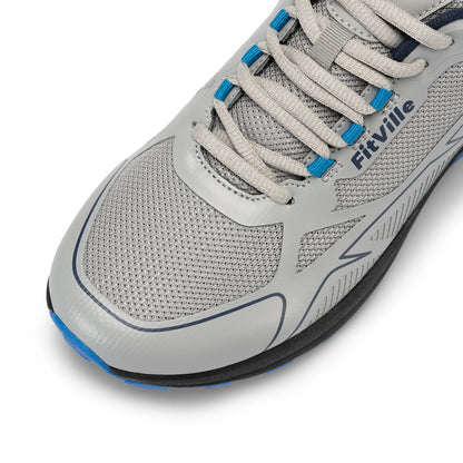 FitVille Non-Slip Trail Running Shoes Men's Sneakers Extra Wide Lightweight for Male Swollen Feet Arch Support Pain Relief