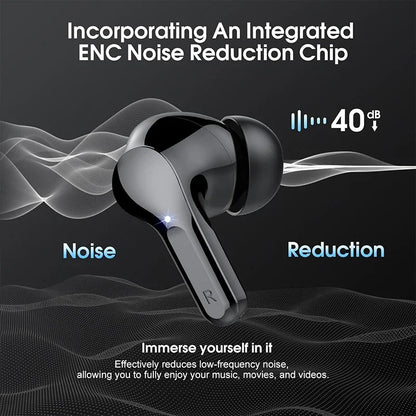 New Wireless Earbuds Bluetooth 5.3 HiFi Stereo Earbuds with ENC Noise Cancelling, IP7 Waterproof, 48H LED Display Charging Case, Deep Bass Wireless Earbuds with Microphone