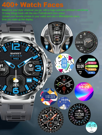 2026 New GPS Track Smart Watch Men 1.85-Inch HD AMOLED Screen 710 Mah Battery Sport Bluetooth Call Smartwatch For Android IOS