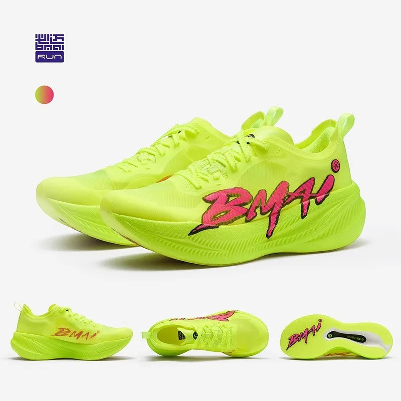 BMAI 21km Marathon Carbon Plate Running Shoes for Men Luxury Man Trainers Cushion Casual Sneakers Breathable Men's Sports Shoe