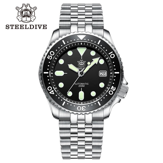 Steeldive SD1973 Men's watch Dive Watch Automatic Mechanical Men's watch NH35 Bracelet 41mm  Diver watch men watches