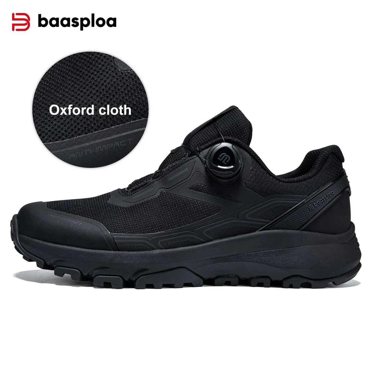 Baasploa Men Hiking Sneakers Brand High Quality Trekking Climbing Shoes Male Rotating Button Luxury Designer Outdoor Sneakers