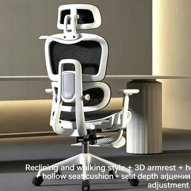 Ergonomic Office Chair Adjustable Recliner Gaming Computer Chair with Lumbar Support, 360° Swivel Wheels, Comfortable Executive Desk Chair