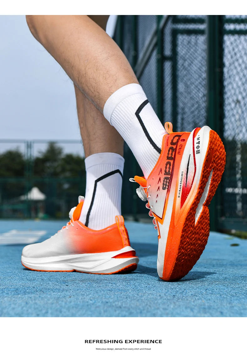 Pánské běžecké boty s karbonovou deskou pro speciální sporty, prodyšné, lehké, dámské pohodlné neklouzavé atletické maratonské tenisky
