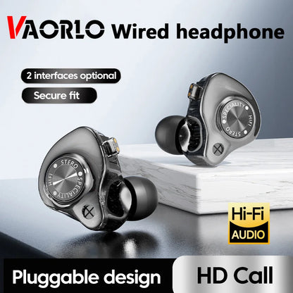 Auscultadores intra-auriculares 15D Super Bass originais com microfone – Auscultadores com fio para jogos com conector Type-C e AUX de 3,5 mm, auscultadores Hi-Fi com cancelamento de ruído e graves profundos para iPhone e Android