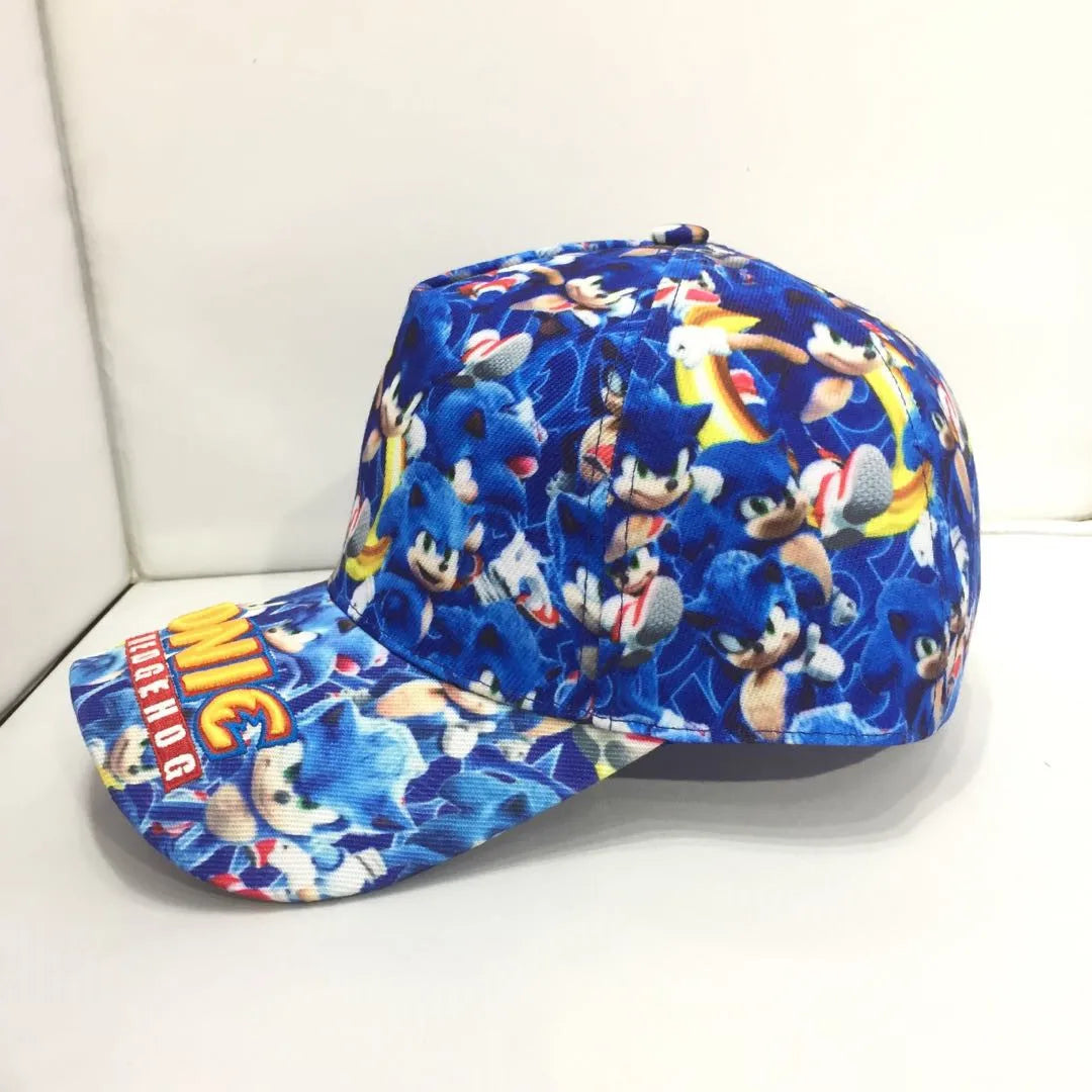 Shadow the Hedgehog 3D baseball cap for adults and children Sonic Amy Tails Knuckles printed flat edge ducktongue sun hat gifts