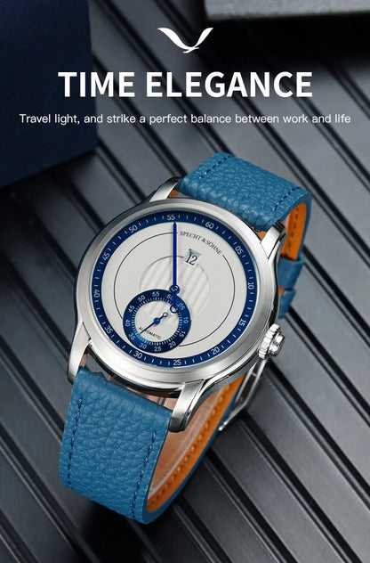2026 New Luxury Specht & Söhne Jump Hour Watches Automatic Mechanical Watch For Men Sapphire Crystal Stainless Steel Wristwatch