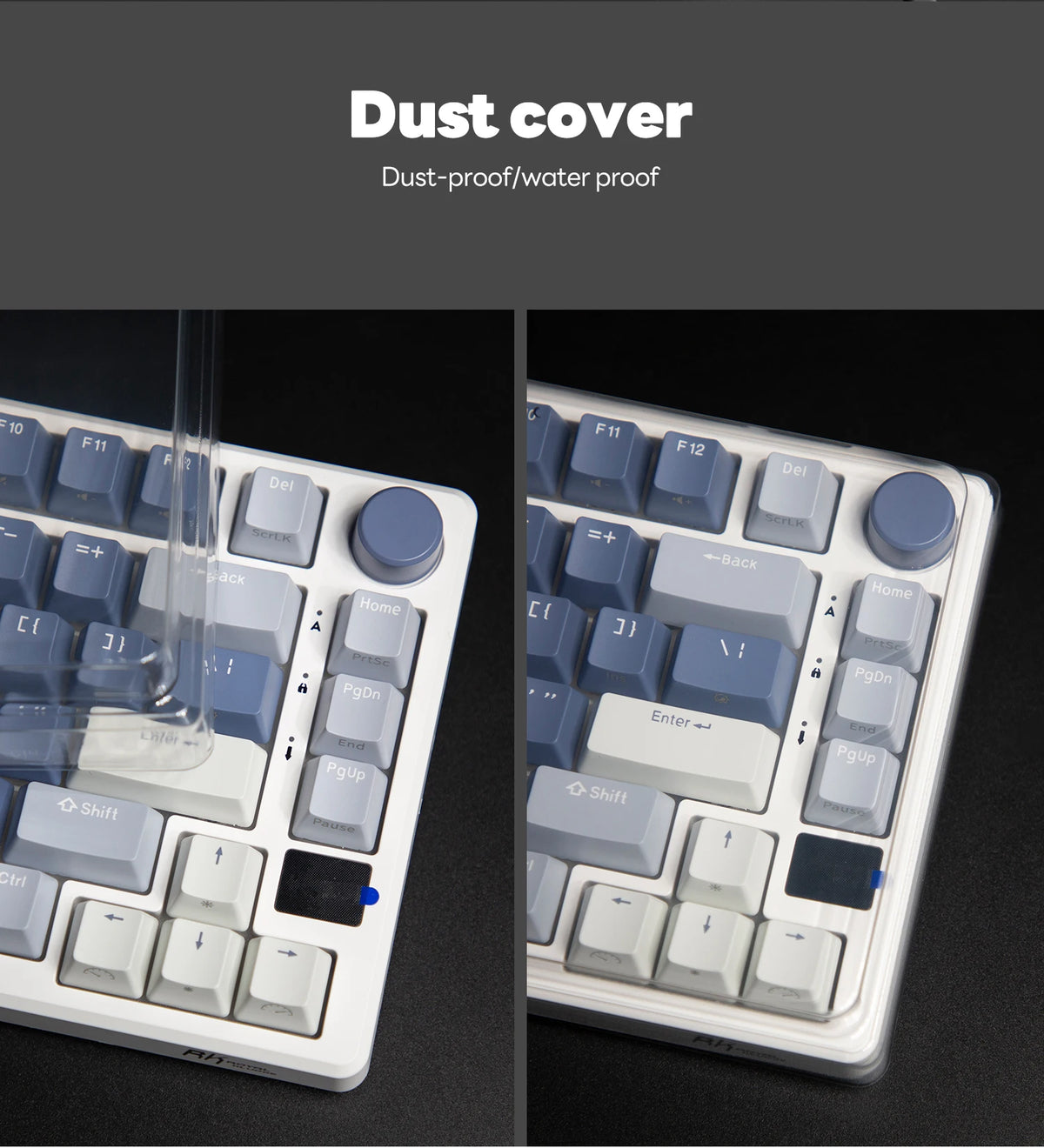 RK ROYAL KLUDGE M75 2.4G Wireless/Bluetooth/USB-C Mechanical Keyboard 81Keys RGB Hot-Swappable Gasket Gamer Keyboard with Screen