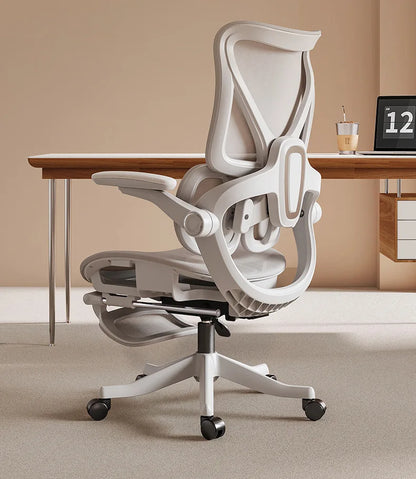 Ergonomic Office Chair with Floating Wing Lumbar Support, Adjustable Height Mesh Computer Chair, Swivel Rolling Office Chair for Home, Gaming & Office