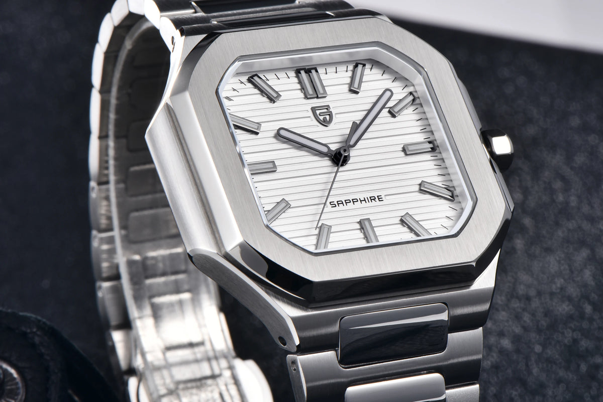 2026 New PAGANI DESIGN Square Quartz Luxury Watch For Men AR Sapphire Mirror Japan Movt Man watch Luminous 316L All Steel Watch