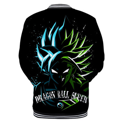 New Japanese Anime Dragon Ball Z Varsity Jacket Autumn Casual Sweatshirt Hoodie Coat Jacket Brand Baseball Jacket