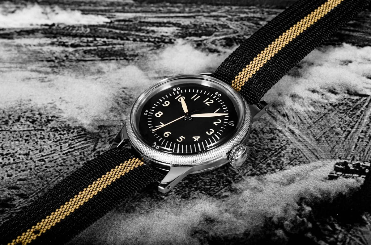 RDUNAE RA05 Vintage Military Watch 2035 Movement Quartz K1 Mineral Glass Crystal Stainless Steel Luminous Waterproof Men Watches