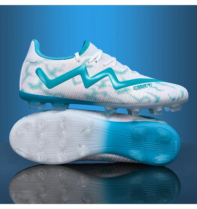 Mens Football Shoes Anti Slip Wear-resistant Grass Contest Training Youth Football Boots Light Five-a-side Soccer Shoes for Man