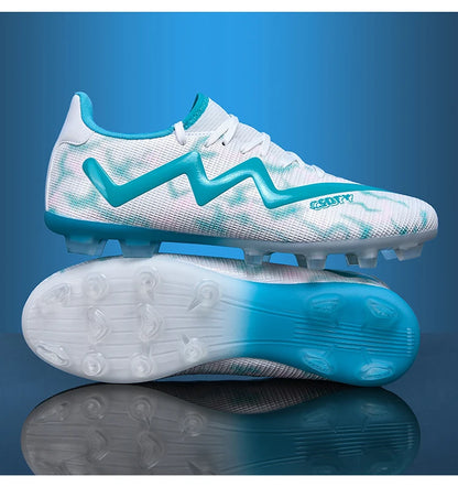 Mens Football Shoes Anti Slip Wear-resistant Grass Contest Training Youth Football Boots Light Five-a-side Soccer Shoes for Man