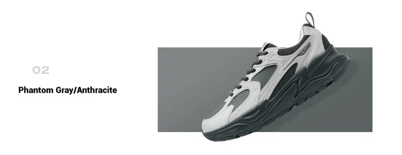 Xtep Men's Casual Shoes 2025 Winter Street Style Cushion Lightweight Wear-Resistant Breathable Walking Sneakers 875419320005