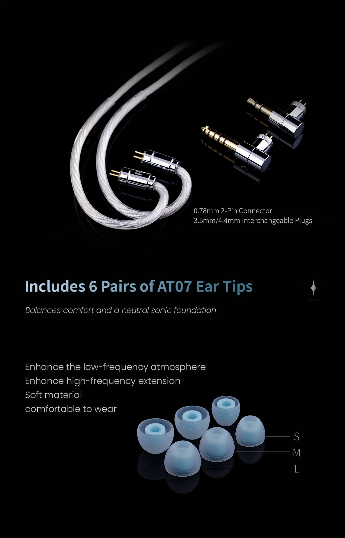 EPZ P40 PZT Ceramic HiFi In-Ear Headphones 2DD+1Planar Hybrid Drivers, EPZ P40 Ceramic Earphones with Silver-Plated Cable, 4.4mm/3.5mm Audiophile IEM
