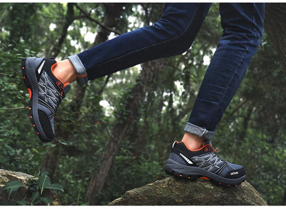 Brand Hiking Shoes Men Mesh Breathable Travel Shoe Outdoor Waterproof Hunting Fishing Shoes Mountain Off-Road Riding Sports Shoe