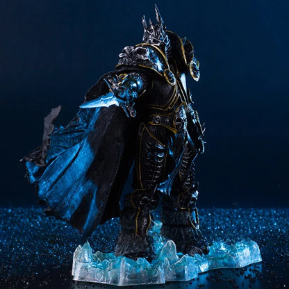 Figura anime de World of Warcraft de 36cm, periféricos de juego, 7.º Rey Exánime Illidan Stormrage, modelo decorativo de escritorio, regalos, juguetes para niños