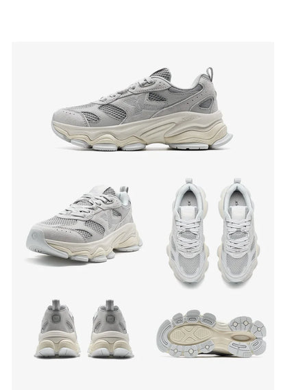Xtep Chinoiserie Casual Shoes Female 2025 Spring Increase Thick Sole Sports Shoes Outdoor Vintage Fashion Sneakers 875118320006
