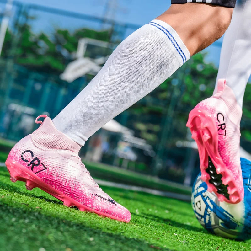 Autumn Hot Selling Shock-absorbing Adult Football Shoes Soft and Stable Sports Shoes Rebound Wrapped Lightweight Nail Shoes