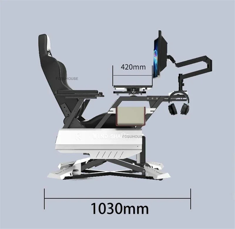 Zero Gravity Gaming Chair Ergonomic Office Chair, Multifunctional Computer Chair with Reclining Cockpit Design, Comfortable Office Gaming Chair