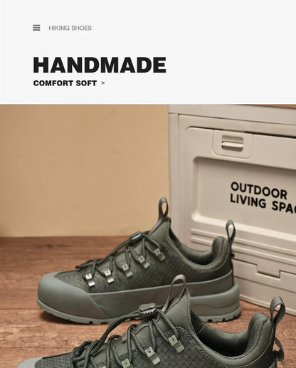 2025 New Hiking Shoes Non-Slip Grip Men's Spring Fall Outdoor Casual Sports Shoes Breathable Comfortable Durable Leisure Sneakers