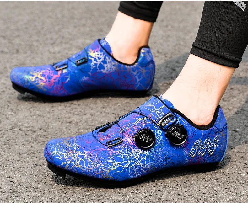Professional Cycling Shoes Road Bike Men Racing Contest Self-Locking Speed Bicycle Sneakers Women Spd Cleats Cycling Footwear