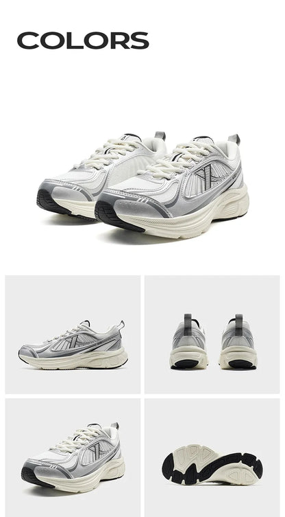 Xtep Juechen Vintage Running Shoes For Women 2025 Spring Fashion Casual Sports Shoes  Stability Daily Sneakers 875118110028