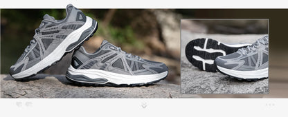 Baasploa New Men Running Shoes Outdoor Casual Lightweight Breathable Sneakers Male Cushioning Non-Slip Vintage Sports Shoes