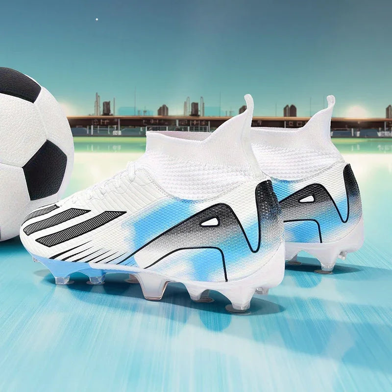 New Men Soccer Shoes Adult Non-Slip Football Boots Cleats Boys Ultralight Sport Sport Outdoor Comfortable Training Match Grass