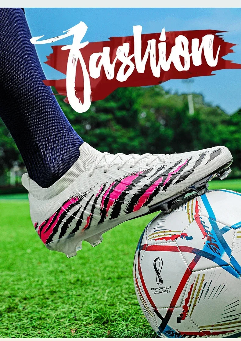 New Men Match Unisex Soccer Shoes Outdoor Adult Cleats Ultralight Football Boots Sport Non-Slip Comfortable Grass High-quality