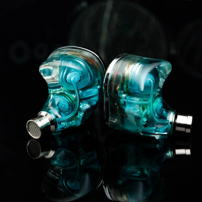 EPZ P40 PZT Ceramic HiFi In-Ear Headphones 2DD+1Planar Hybrid Drivers, EPZ P40 Ceramic Earphones with Silver-Plated Cable, 4.4mm/3.5mm Audiophile IEM