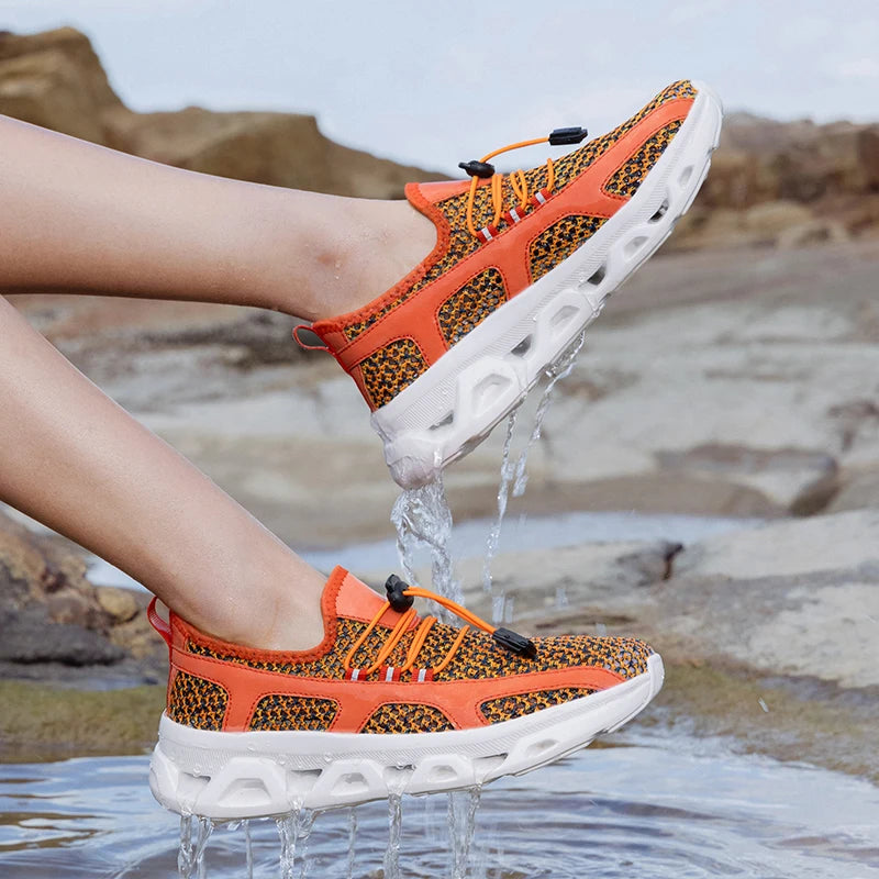 2026 Men Women Quick-Dry Wading Shoes Water Breathable AquaIn Upstream Antiskid Outdoor Sports Wearproof Beach Sneakers 39-46