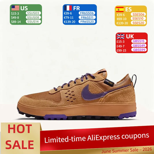 Nike C1TY Retro Fashion Casual Versatile High-Quality Durable Low-Top Sneakers with Anti-Slip Sole (Unisex) - Brown HJ4316-200
