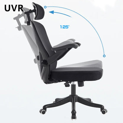 UVR Ergonomic Office Chair with Adjustable Height, Reclining Executive Desk Chair, Comfortable Swivel Boss Chair with Armrests for Home & Work