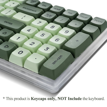 125 Tasten XDA PBT Tastenkappen-Set Matcha Green für mechanische Tastaturen mit 61/64/68/75/87/98/104/108 Tasten für Cherry/Gateron/Otemu/Kailh