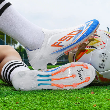 Men Soccer Cleats Professional Football Boots Society Turf Breathable Mesh Youth Soccer Shoes Anti Skid Male Sneakers Chuteira