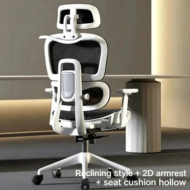 Ergonomic Office Chair Adjustable Recliner Gaming Computer Chair with Lumbar Support, 360° Swivel Wheels, Comfortable Executive Desk Chair