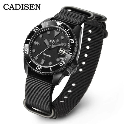 CADISEN New Luminous Men Mechanical Wristwatches Ceramic Bezel MIYOTA 8215 Sapphire Glass Automatic Watch Men relogio masculino