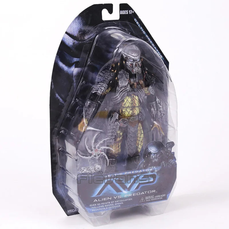NECA AVP Alien vs. Predator Chopper Celtic Scar Predator 7" akční figurka s pohyblivými klouby, modelová hračka
