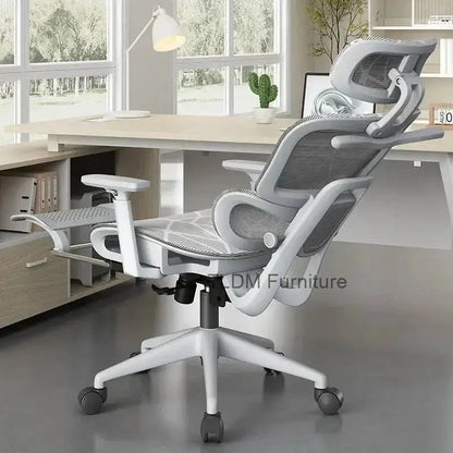 Ergonomic Office Chair with Adjustable Back Support, Mesh Computer Gaming Chair, Lumbar Support Office Chair, Swivel Rolling Desk Chair for Home & Office
