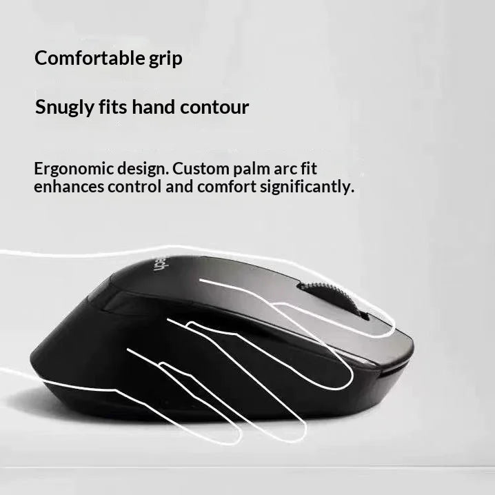 Logitech M330 Professional Office Mouse, Compact, Quiet, Convenient to Carry, Comfortable to Touch, Specifically Designed