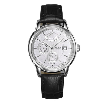 BERNY Luxury Automatic Watches for Men Fashion Elegant Mechanical Wristwatch Sapphire Date Week High-end Men's Dress Watch
