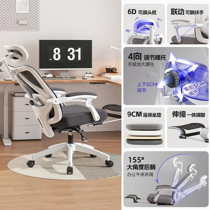 UVR Ergonomic Office Chair Adjustable Height Swivel Executive Chair with Armrest, Comfortable Gaming Desk Chair for Home Office & Work