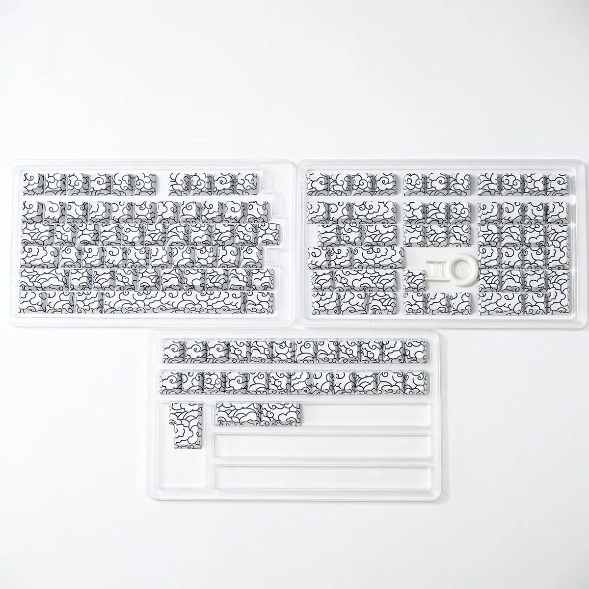 KYOMOT 135 Keys PBT Side Print Keycap Double Shot Cherry Profile Shine Through Keycaps for MX Switch Games Mechanical Keyboard